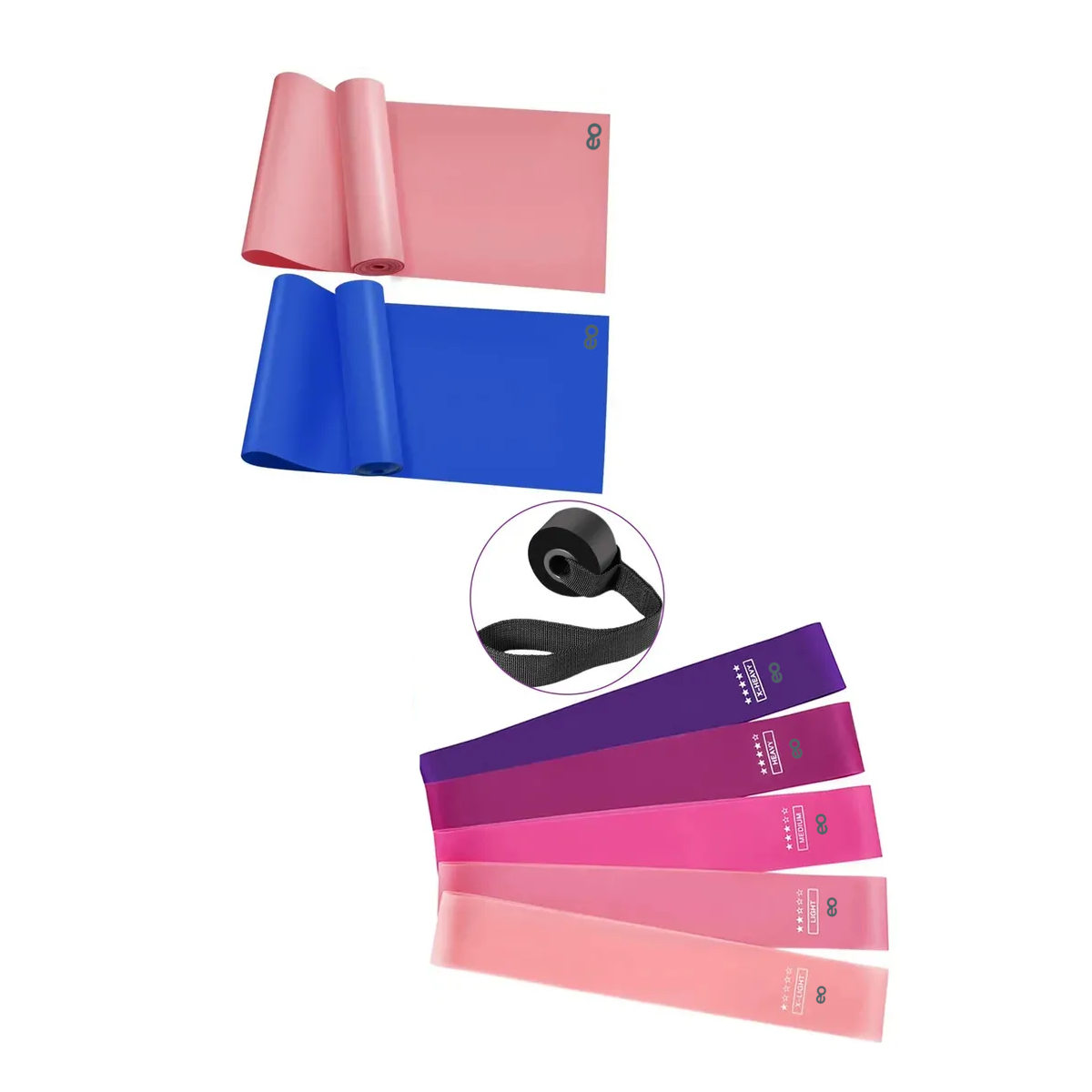 Foto 1 | Kit Portátil De Bandas De Tensión 8 Piezas Para Yoga,  Eo Safe Imports Esi-19332 Multicolor