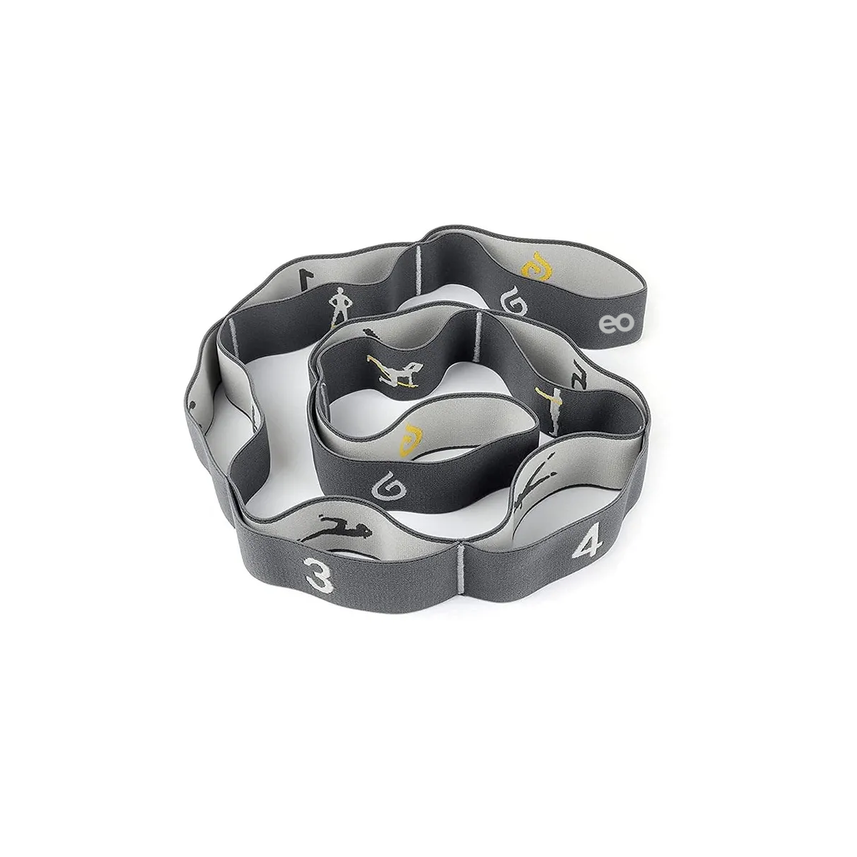 Foto 2 pulgar | Banda De Estiramiento Yoga Elastica Liga Pilates Eo Safe Imports Esi-19331 Gris