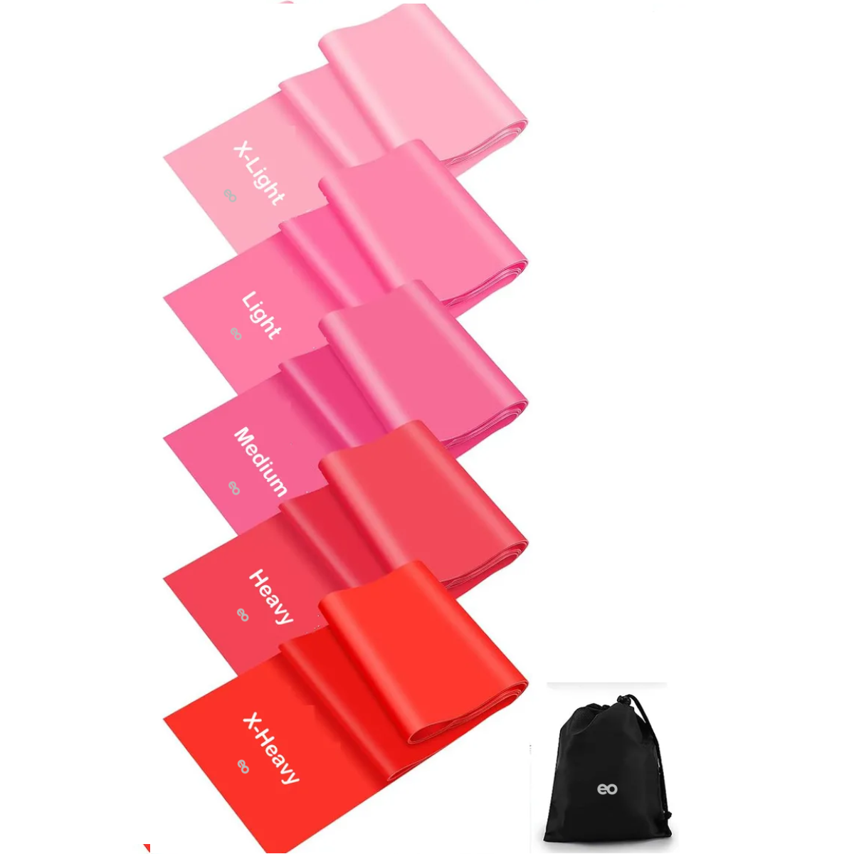 Bandas Elásticas De Resistencia Ejercicio Fitness Yoga 6 Pcs Eo Safe Imports Esi-19337 Multicolor