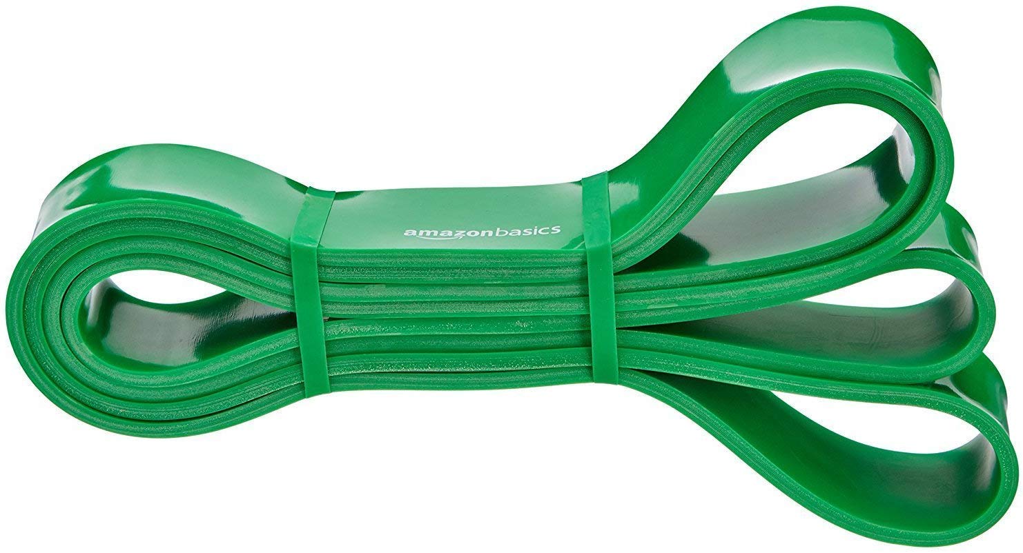 Foto 2 pulgar | Resistance Pull Up Band Amazon Basics, Verde, De 50 A 125 Libras - Venta Internacional.