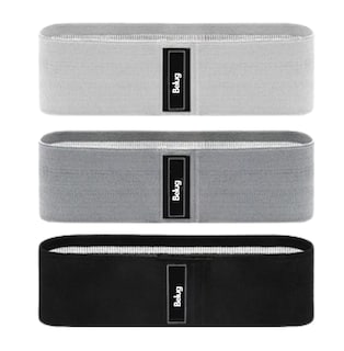 Foto 1 | Bandas Elásticas Ejercicio Ligas Resistencia Piernas Belug, Gris Negro Blanco