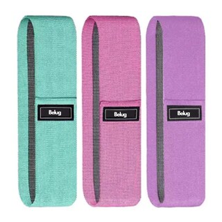 Foto 1 | 3 Pcs Bandas De Resistencia, Bandas De Resistencia Belug, Set Rosa Verde Violeta