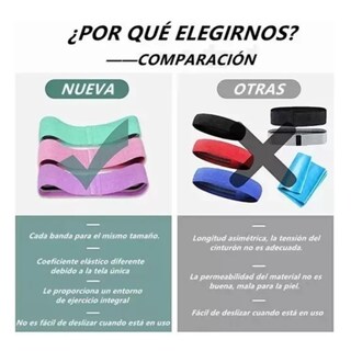 Foto 2 | 3 Pcs Bandas De Resistencia, Bandas De Resistencia Belug, Set Rosa Verde Violeta