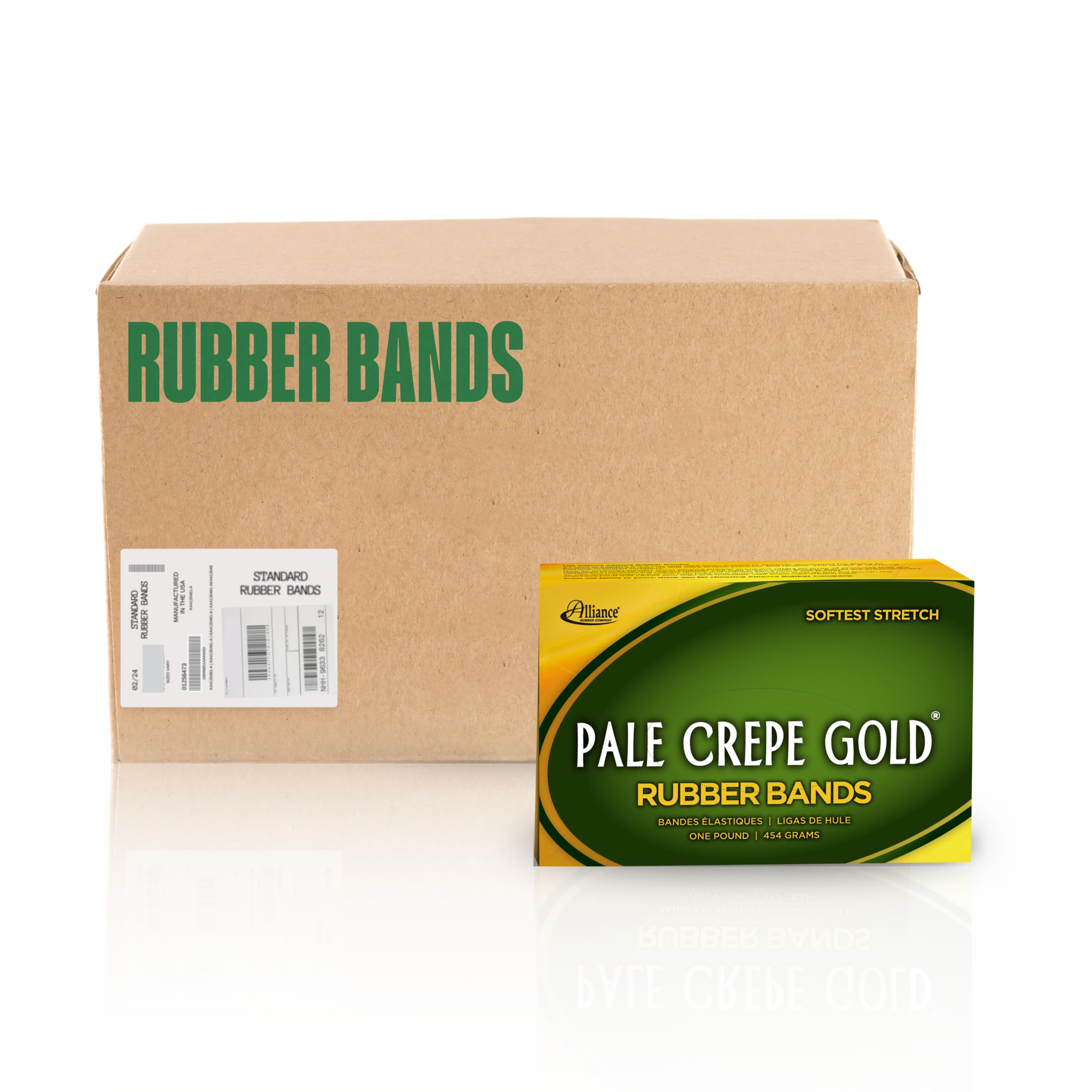 Foto 2 pulgar | Rubber Bands Alliance Pale Crepe Gold #84, Caja De 1 Libra (240 Bandas) - Venta Internacional.