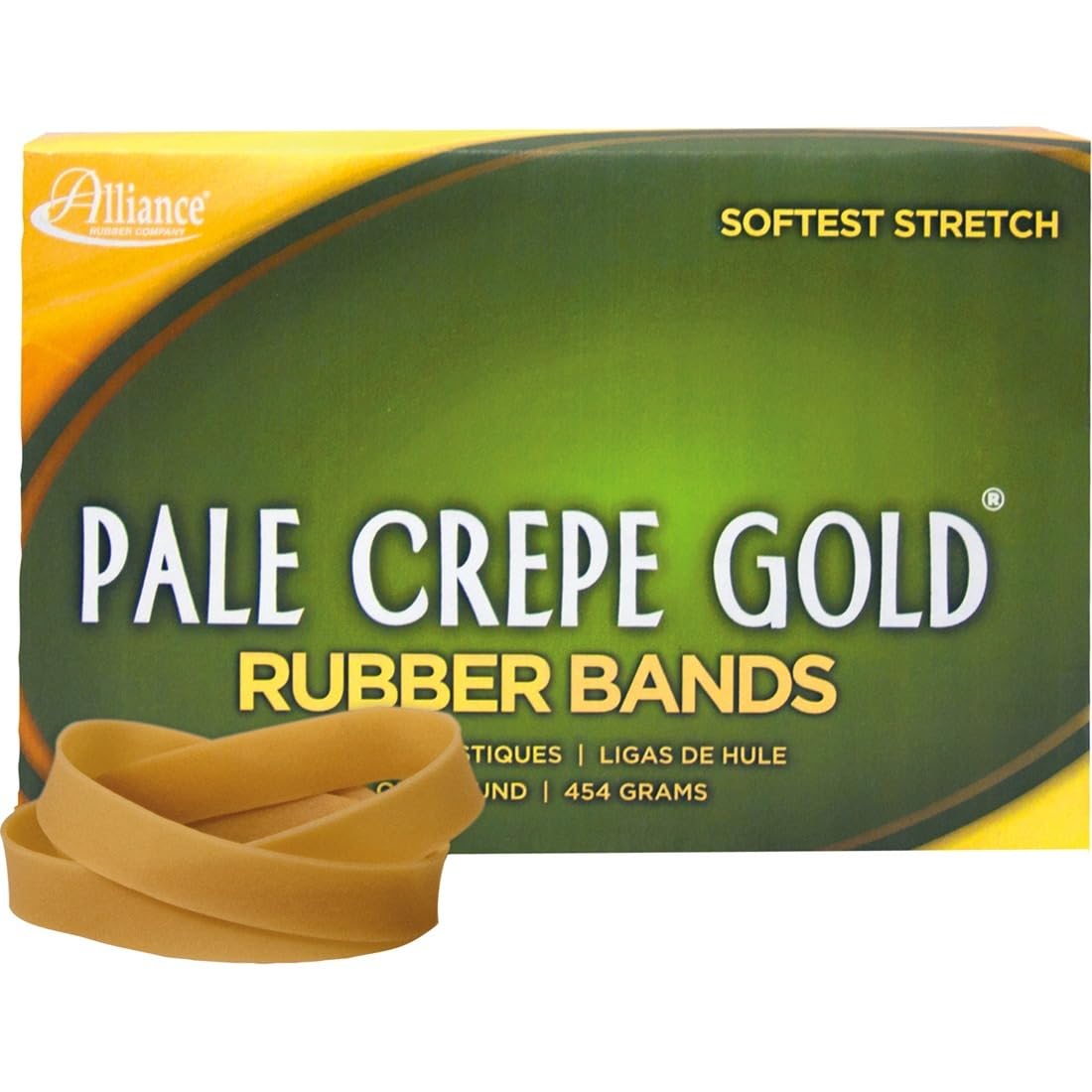 Foto 3 pulgar | Rubber Bands Alliance Pale Crepe Gold #84, Caja De 1 Libra (240 Bandas) - Venta Internacional.