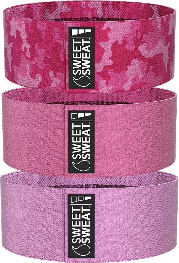 Foto 2 pulgar | Hip Bands Sweet Sweat 3 Niveles Of Resistance Rosa + Bolsa - Venta Internacional.