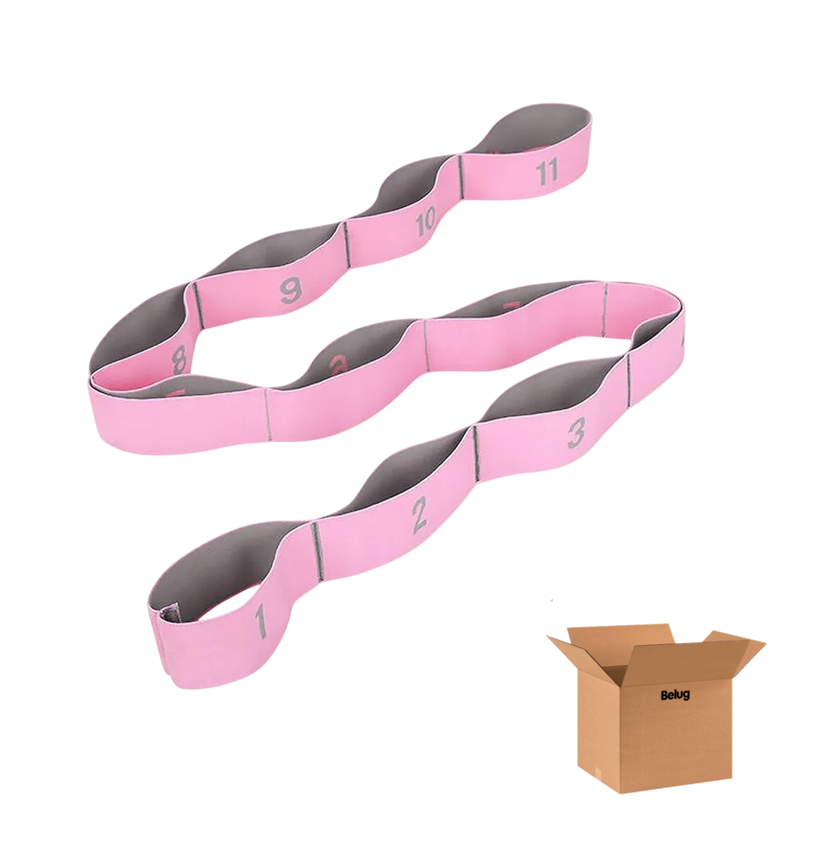 Foto 2 pulgar | Banda Resistencia  Belug Yoga 125cm Rosa