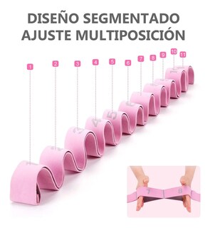 Foto 2 | Banda Resistencia Belug Yoga 125cm Rosa