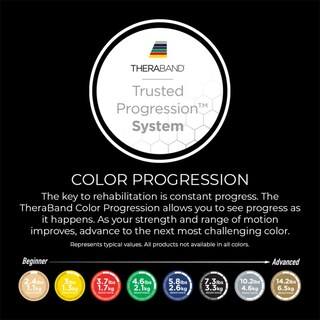 Foto 6 | Bandas De Resistencia Theraband Professional Latex Yellow Level 2 - Venta Internacional.