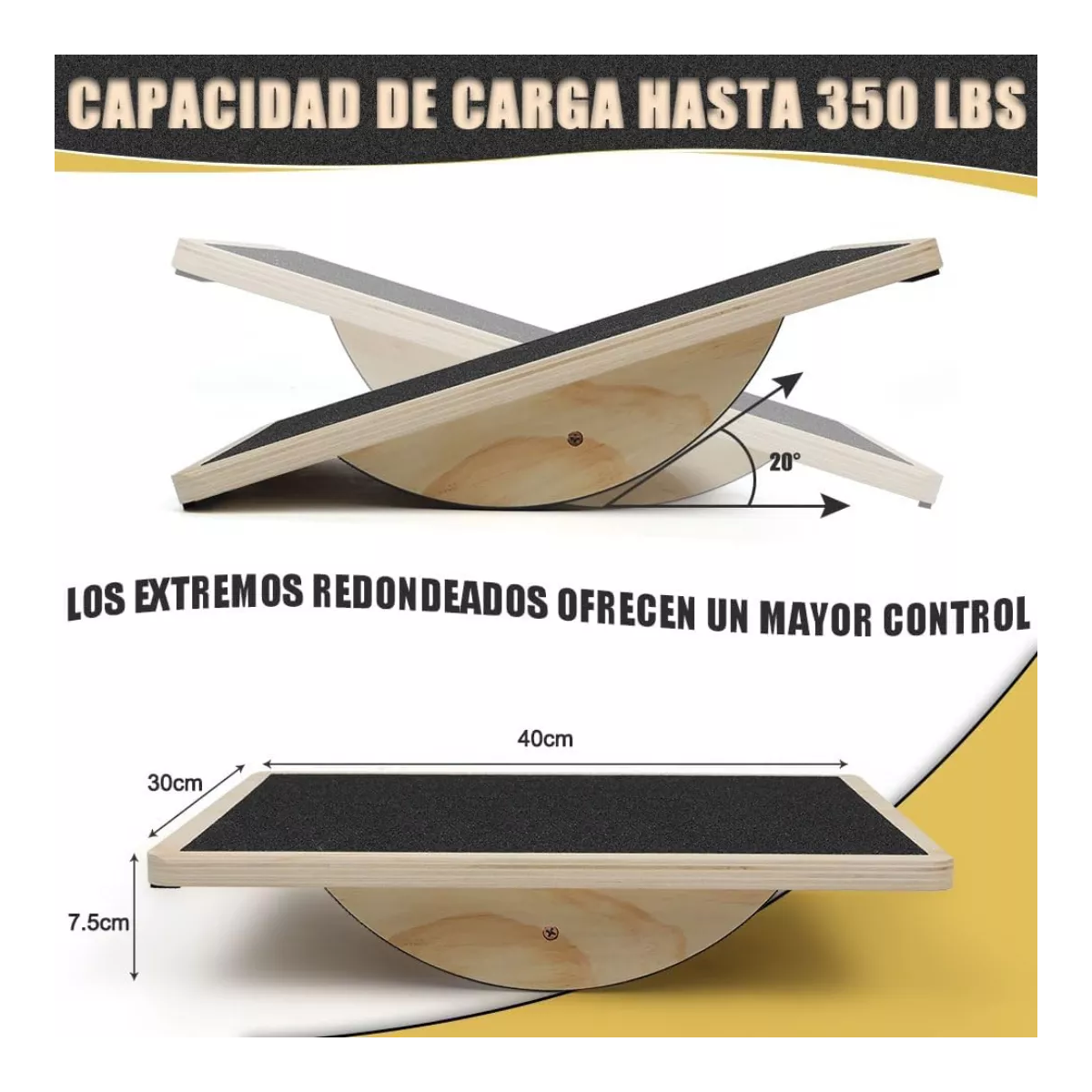 Foto 4 pulgar | Tabla De Equilibrio Balance Madera Eo Safe Imports Esi-18397 Marron