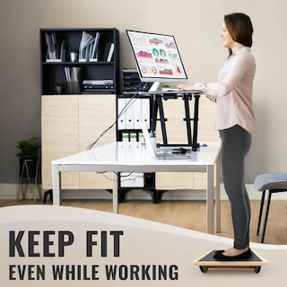 Foto 3 | Tabla De Equilibrio Belug Sportisimo Balance Madera Ejercicio Gym Negro Con Marron Claro