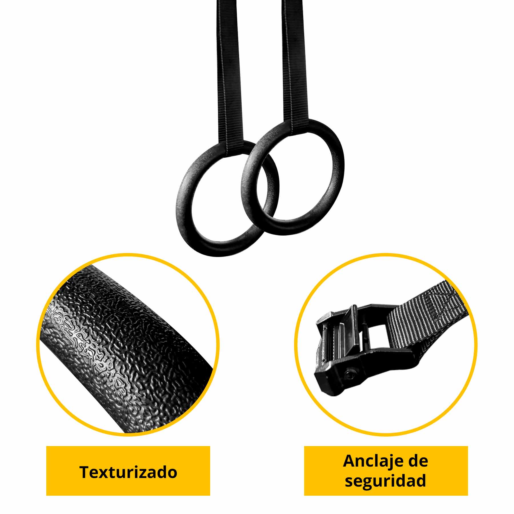 Foto 4 pulgar | Par de Aros Olímpicos Tayga con Correa de Soporte Ajustable