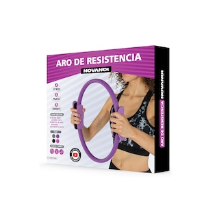 Foto 2 | Aro de Resistencia para Yoga/ Pilates/ Fitness Novandi color Rosa