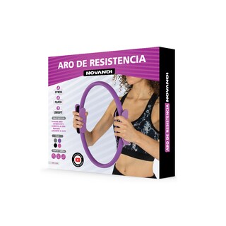 Foto 2 | Aro de Resistencia para Yoga/ Pilates/ Fitness Novandi color Gris