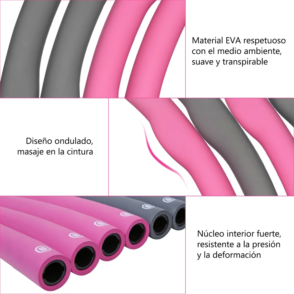 Foto 4 pulgar | Aro Hula Abdominal Ajustable Eo Safe Imports Esi-19328 Multicolor