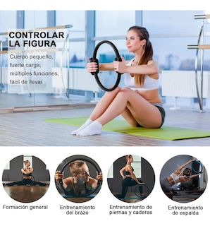 Foto 5 | Anillo De Pilates Lab.g Sportisimo Aro De Resistencia Negro