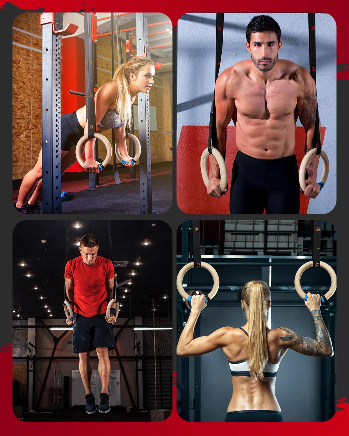 Foto 7 | Anillos De Gimnasia Gonex Con Correas Ajustables De 2,7 M Para Todo El Cuerpo - Venta Internacional.