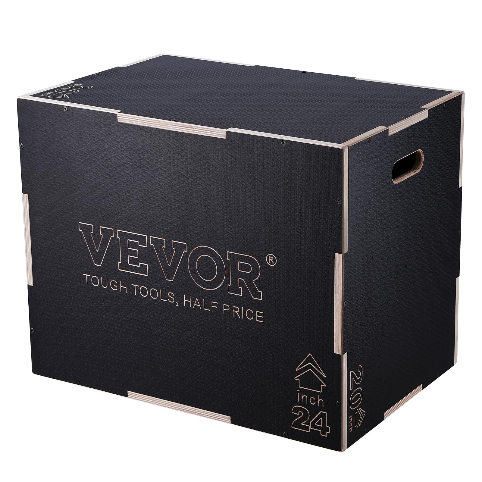 Foto 2 pulgar | Jump Box Pliométrico Vevor 3 En 1 De Madera Para Gimnasio En Casa, 30 X 24 X 20 Cm - Venta Internacional.