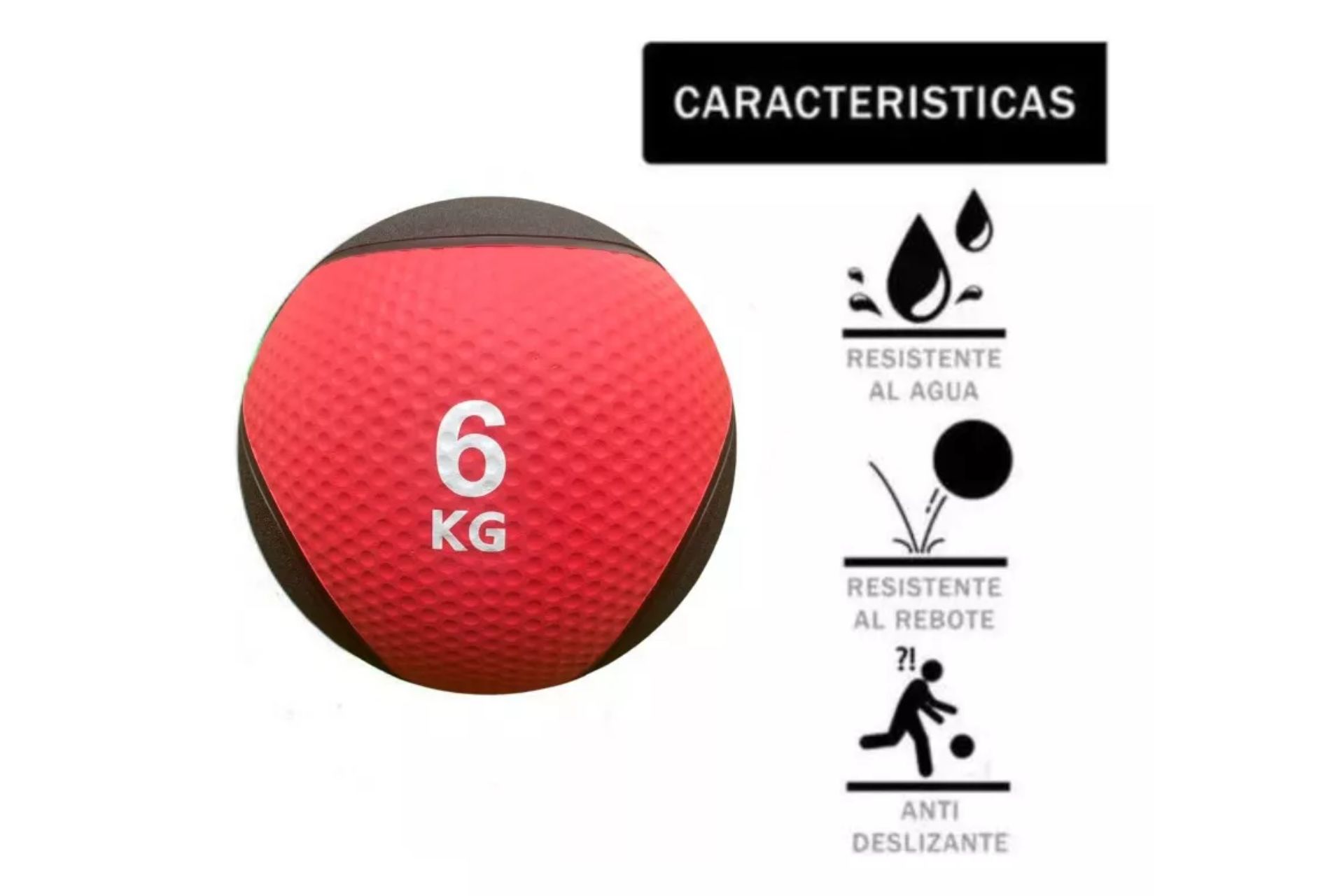 Foto 4 pulgar | Balón Medicinal Crossfit Fitness 6 Kg color Verde