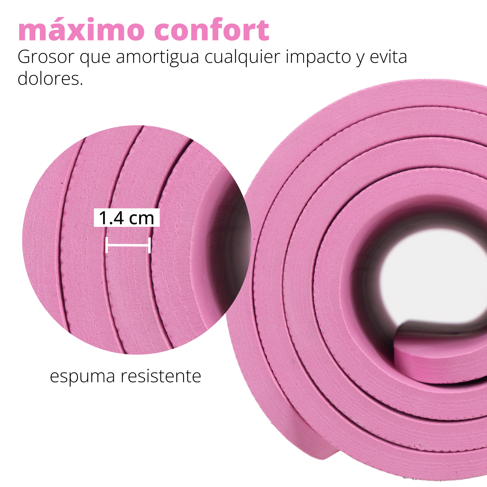 Foto 4 pulgar | Tapete De Yoga Fitness Altera Tye0518 Color Rosa