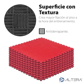 Foto 2 | Piso Protector para Gimnasio 10 Piezas 105x105 Cm Altera Multicolor