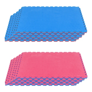 Foto 1 | Piso Protector para Gimnasio 10 Piezas 105x105 Cm Altera color Rojo Azul