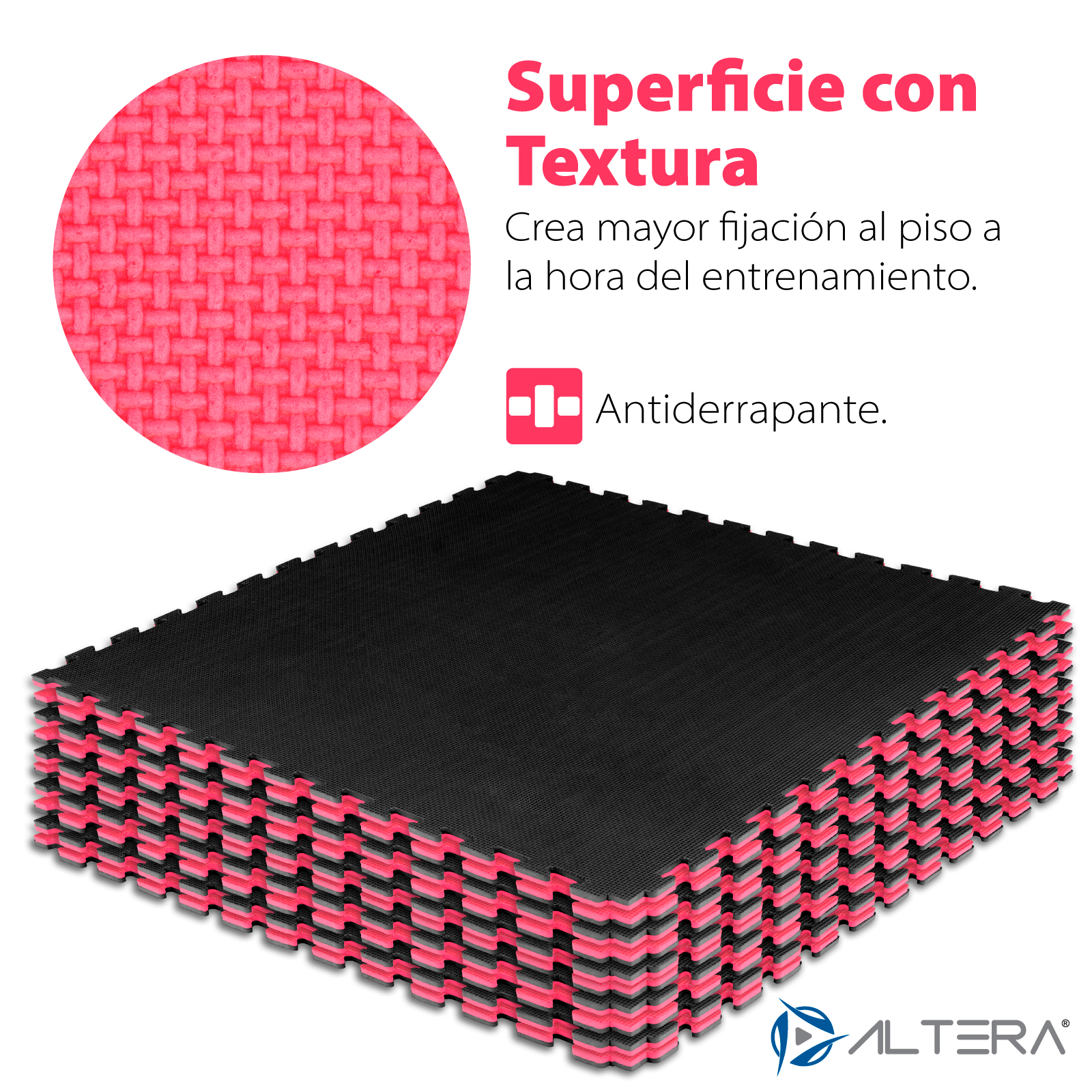 Foto 3 pulgar | Piso Protector para Gimnasio Altera PG-NEROT Multicolor 10 Piezas