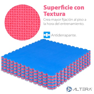 Foto 2 | Piso Protector de Gimnasio Altera PG-ROAZT Multicolor 10 Piezas