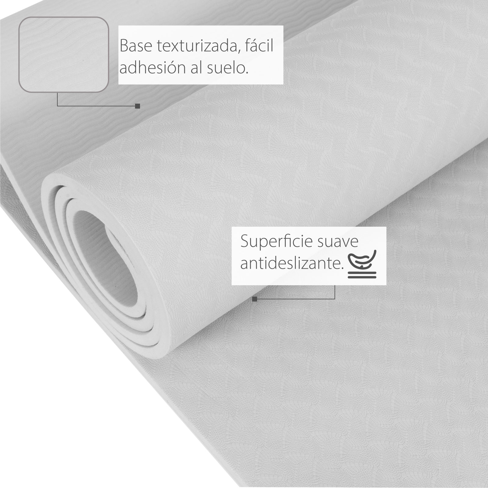Foto 6 pulgar | Tapete para Yoga Altera Yogatpe color Gris 183 X 61 cm