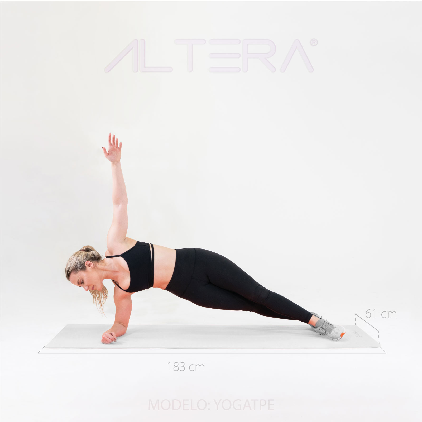 Foto 6 | Tapete para Yoga Altera Yogatpe color Gris 183 X 61 cm