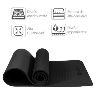 Foto 3 | Tapete Altera Yogatpe color Negro para Yoga de 183 X 61 CM