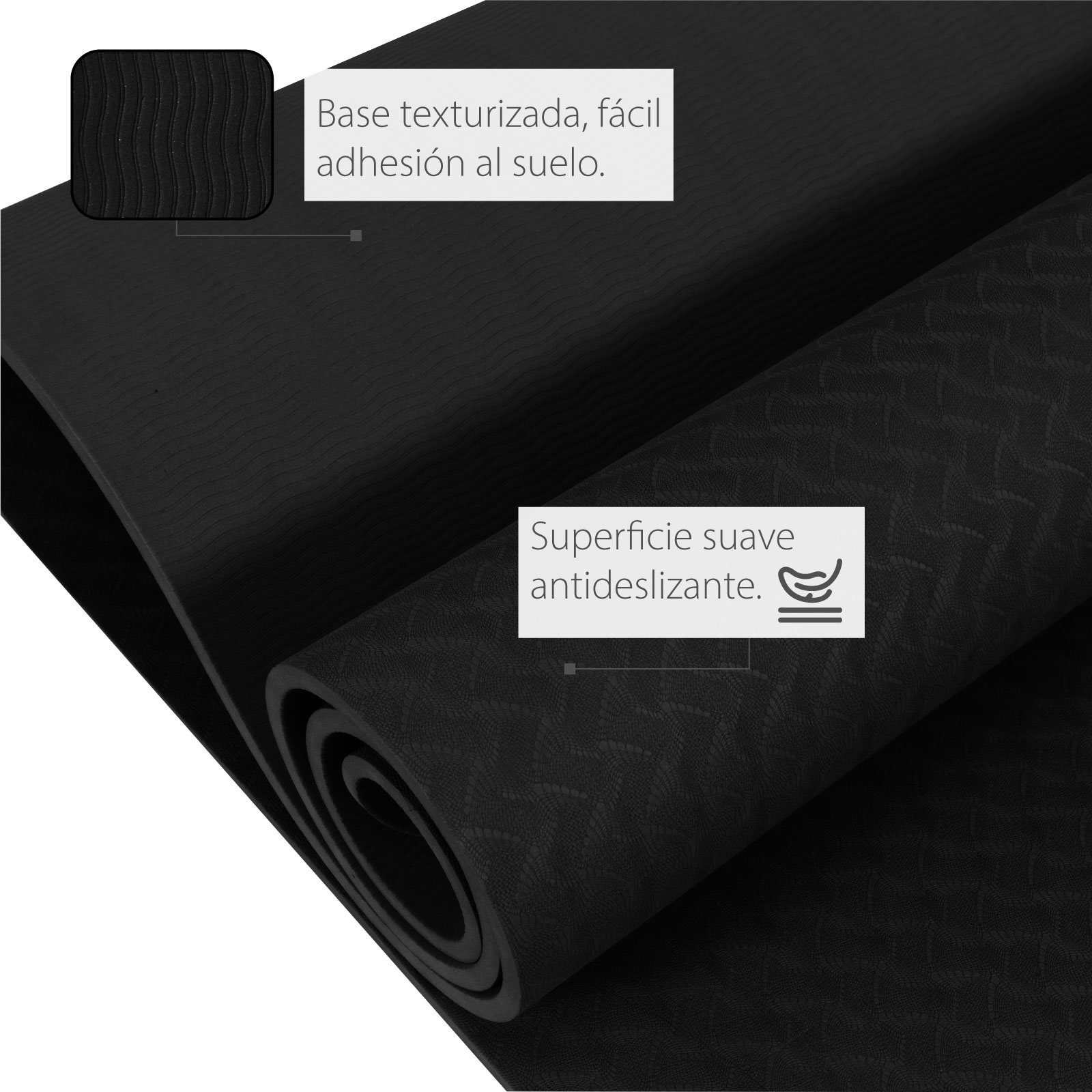 Foto 6 pulgar | Tapete Altera Yogatpe color Negro para Yoga de 183 X 61 CM
