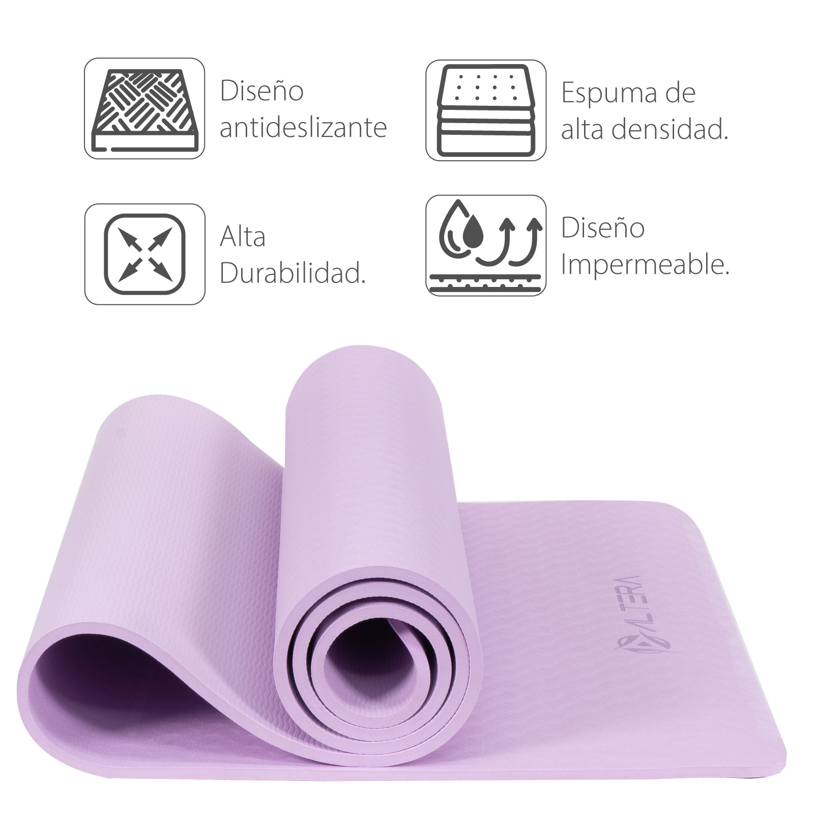 Foto 4 pulgar | Tapete para Yoga Altera Yogatpe-lv color Púrpura 183 X 61 cm