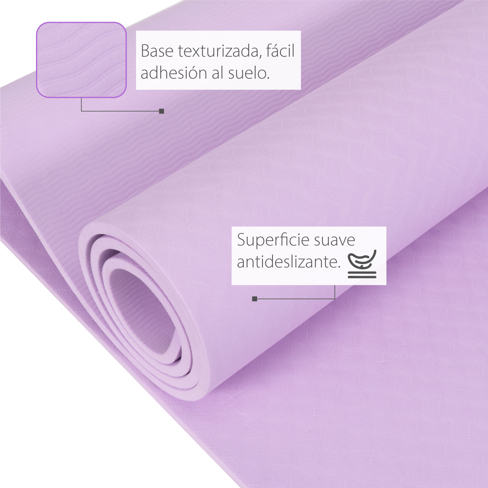Foto 6 pulgar | Tapete para Yoga Altera Yogatpe-lv color Púrpura 183 X 61 cm