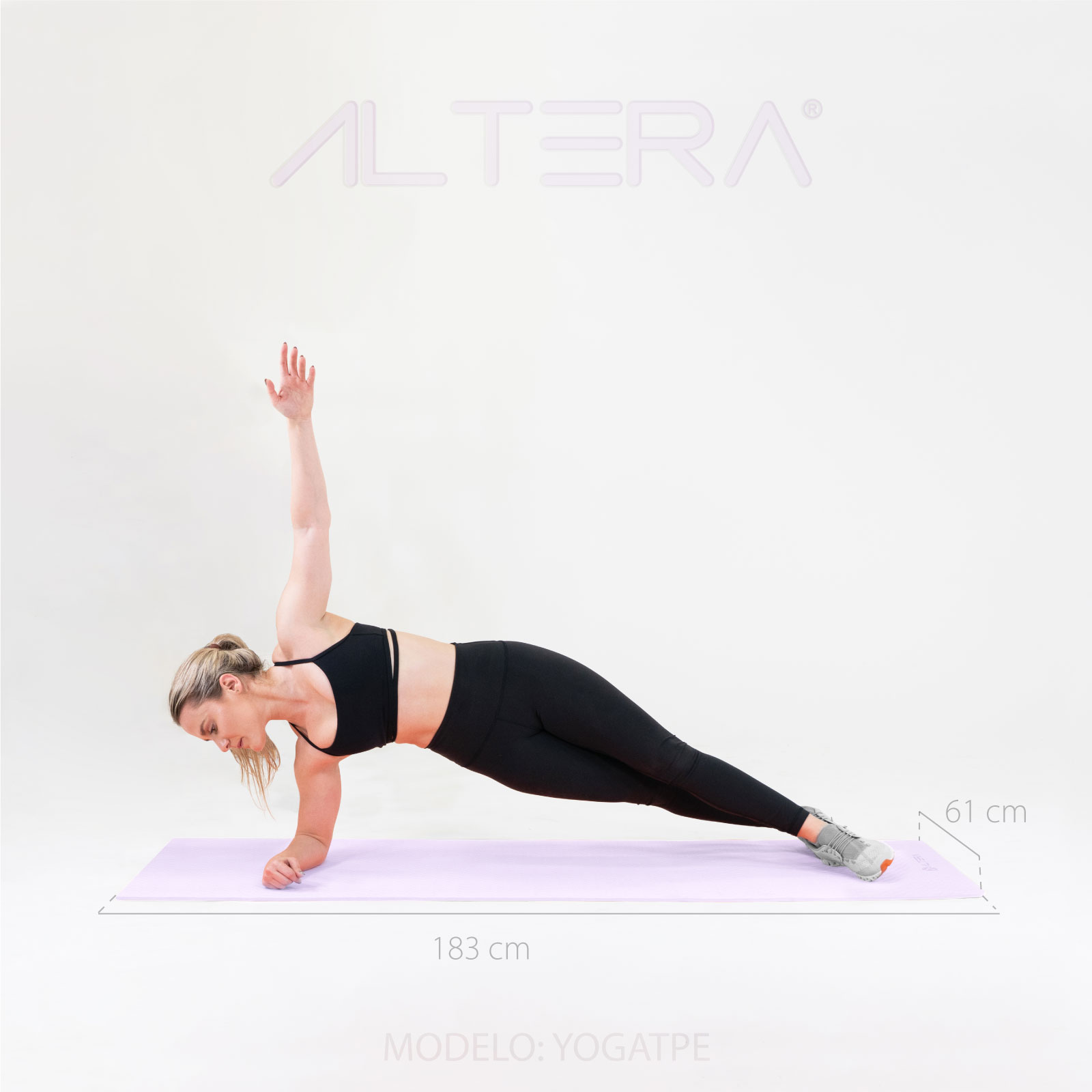 Foto 7 pulgar | Tapete para Yoga Altera Yogatpe-lv color Púrpura 183 X 61 cm