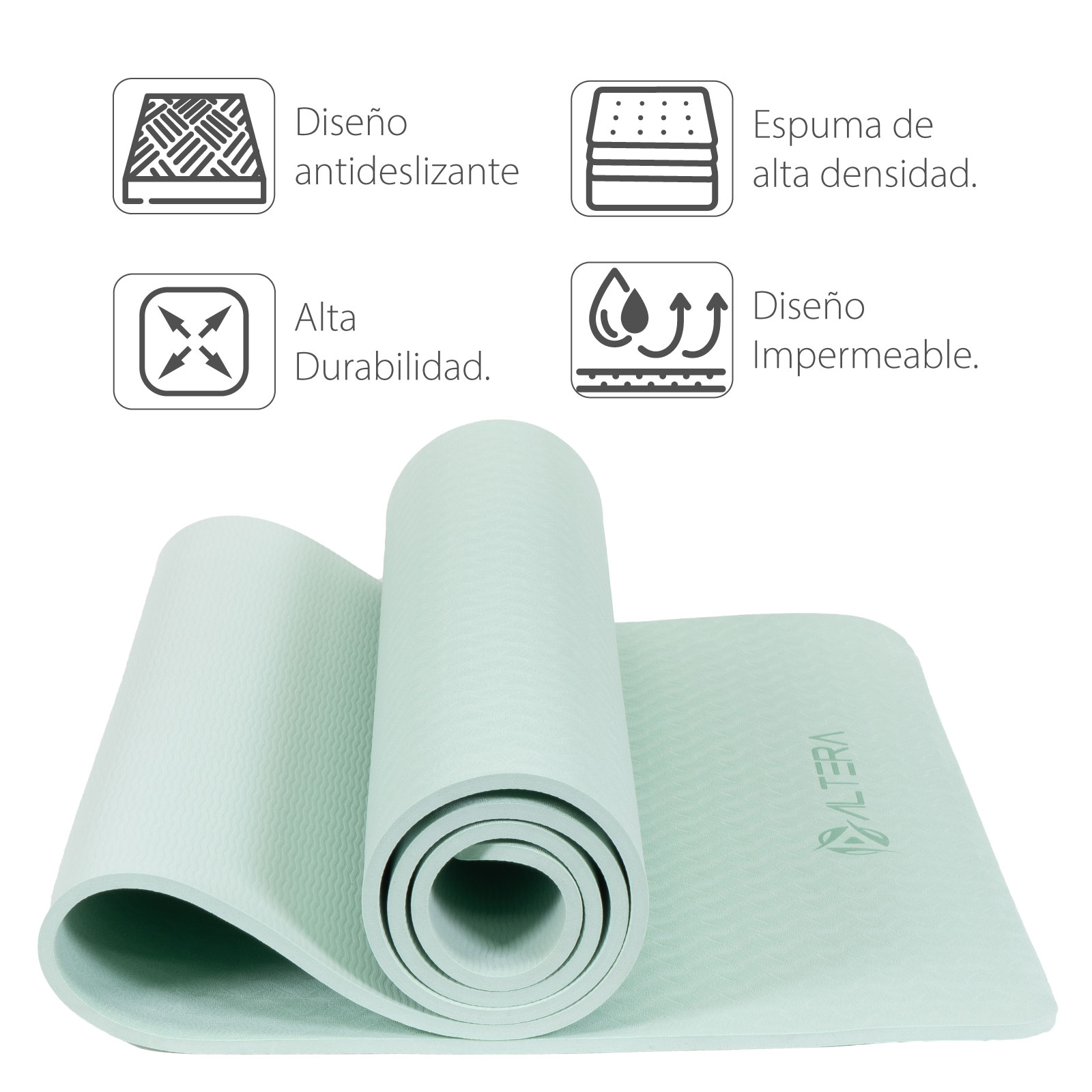 Foto 4 pulgar | Tapete para Yoga Altera Yogatpe color Verde 183 X 61 cm