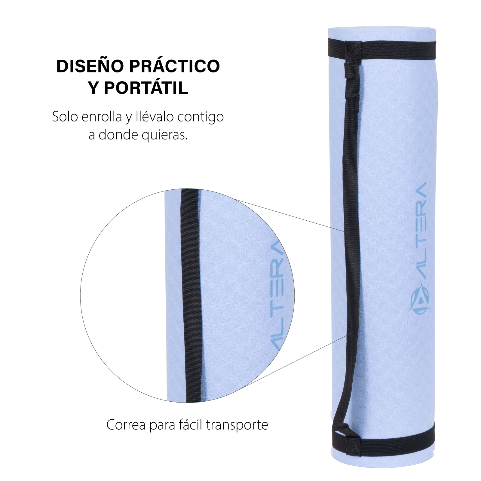 Foto 3 pulgar | Tapete para Yoga Altera Yogatpe color Azul 183 X 61 cm