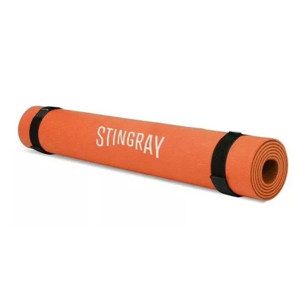 Tapete para Yoga Stingray  color Naranja con Correa Fitness