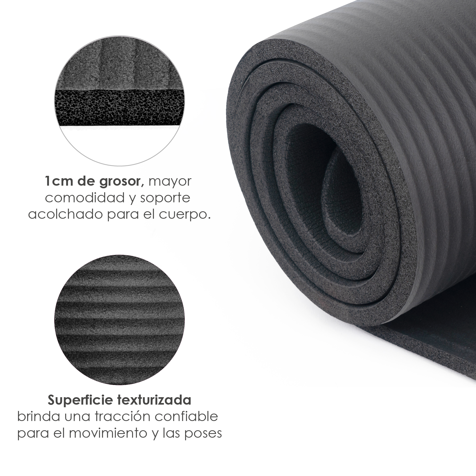 Foto 4 pulgar | Tapete para Yoga Altera Nbr1216 color Negro
