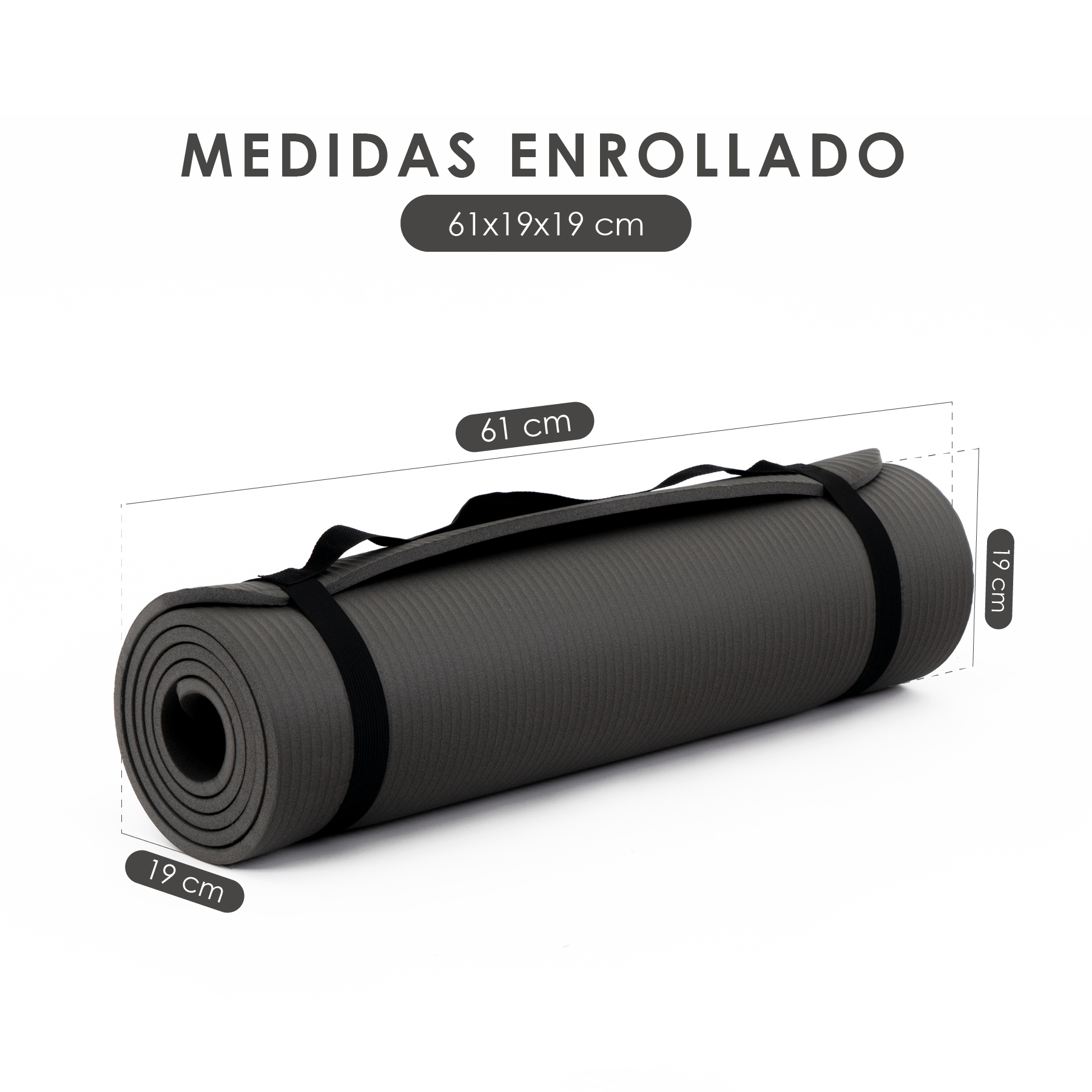 Foto 5 pulgar | Tapete para Yoga Altera Nbr1216 color Negro