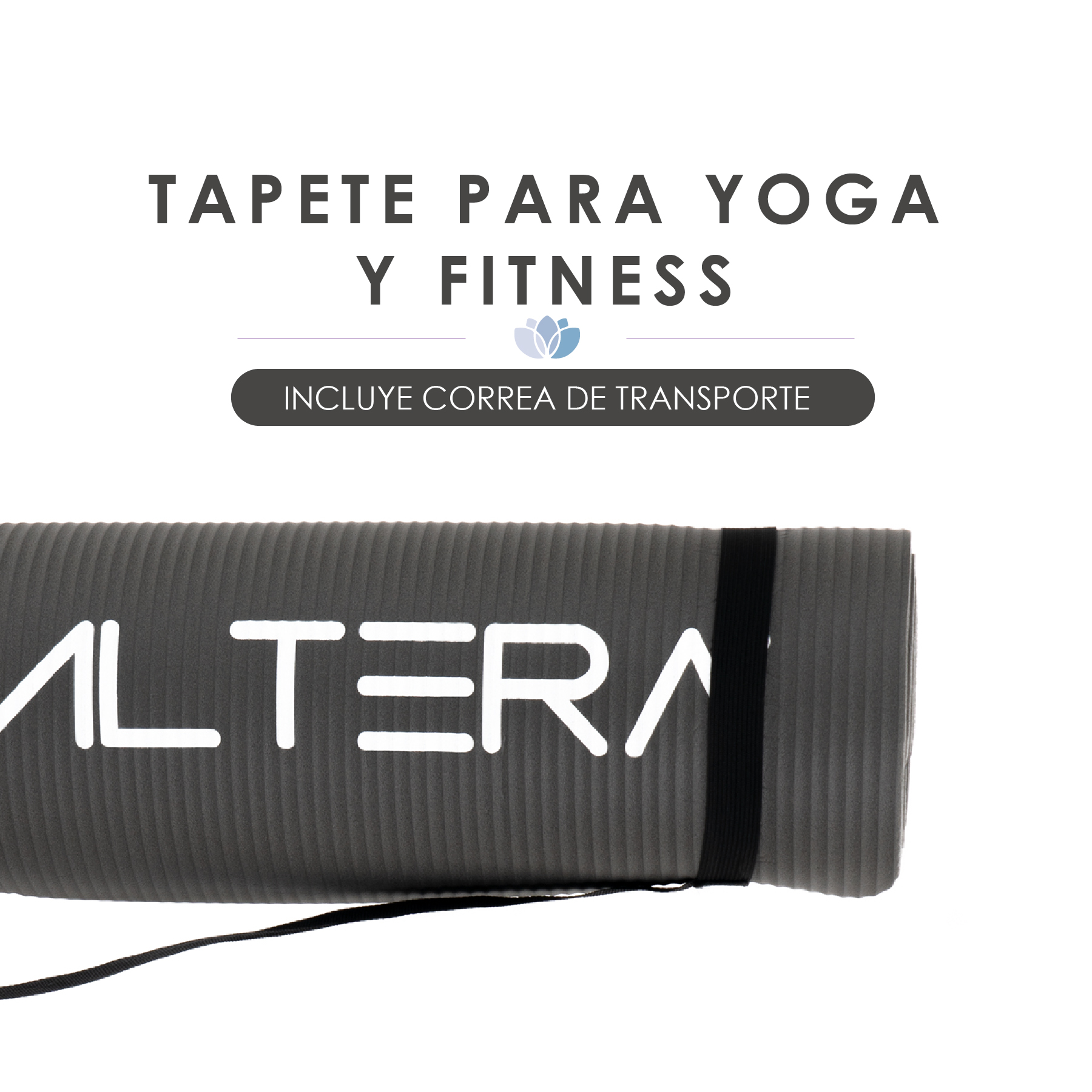 Foto 6 pulgar | Tapete para Yoga Altera Nbr1216 color Negro