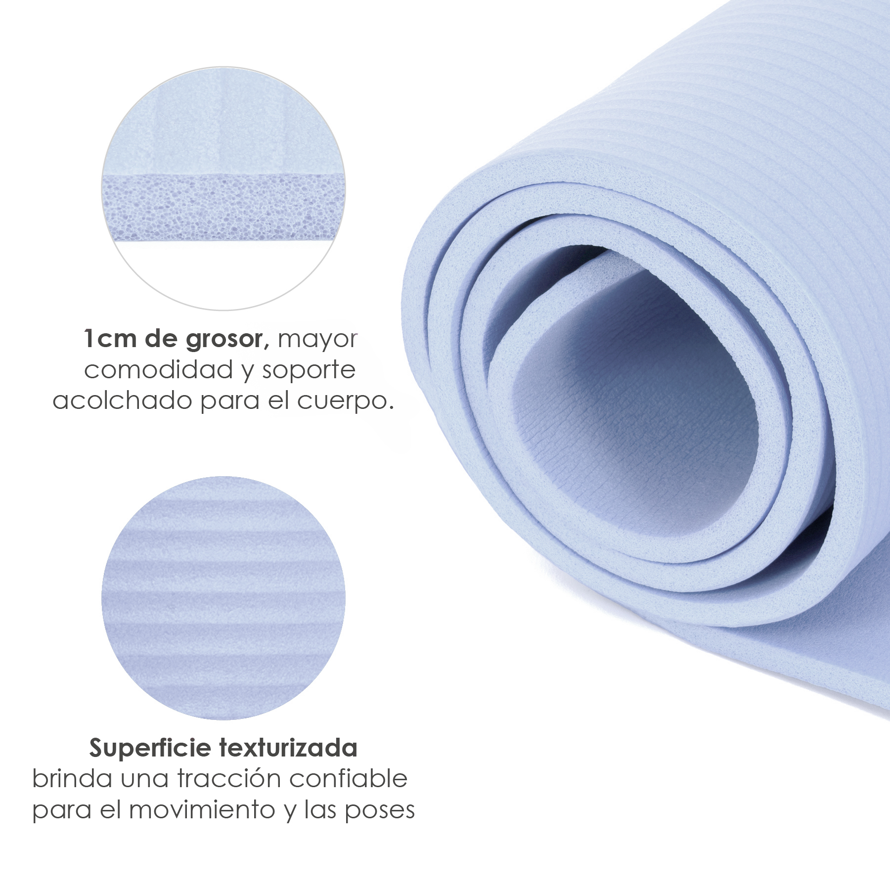 Foto 4 pulgar | Tapete para Yoga Altera Nbr1216 con Correa 183 x 61 cm color Azul