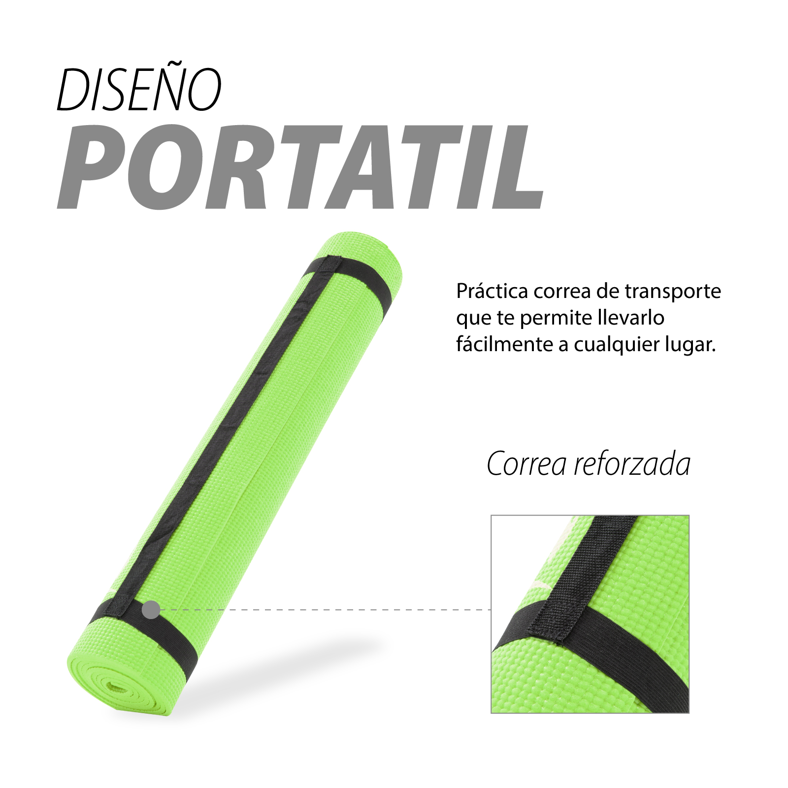 Foto 3 pulgar | Tapete para Yoga Altera PVC1002 color Verde 173 X 61 cm