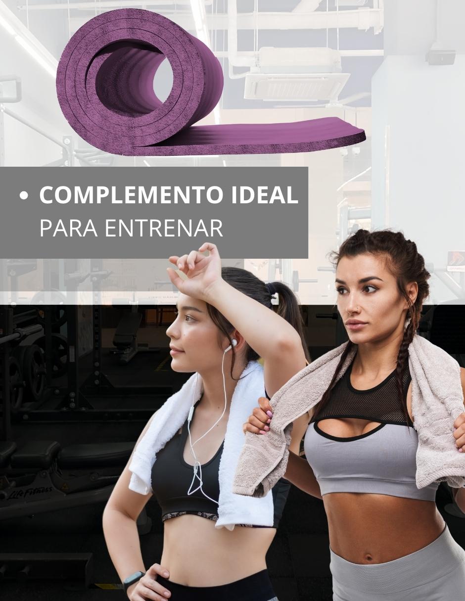 Foto 4 | Tapete Yoga ECOMLAB Pilates Fitness Gym Ejercicio Portátil Confort color Púrpura