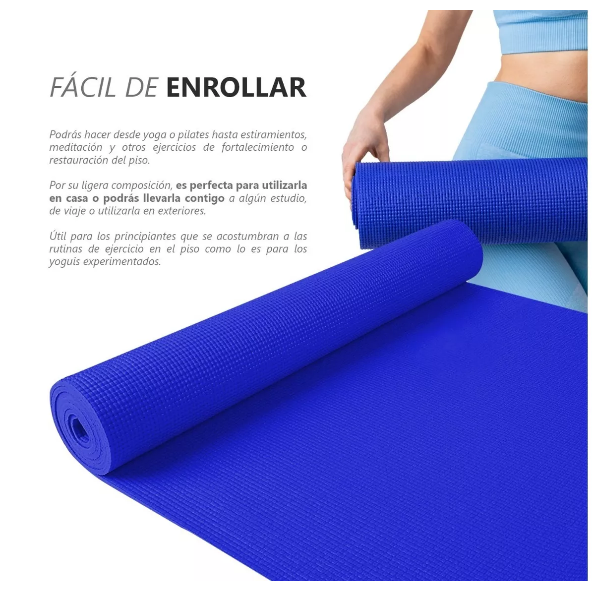 Foto 5 pulgar | Tapete de Yoga Eo Safe Imports Esi-8111 color Azul