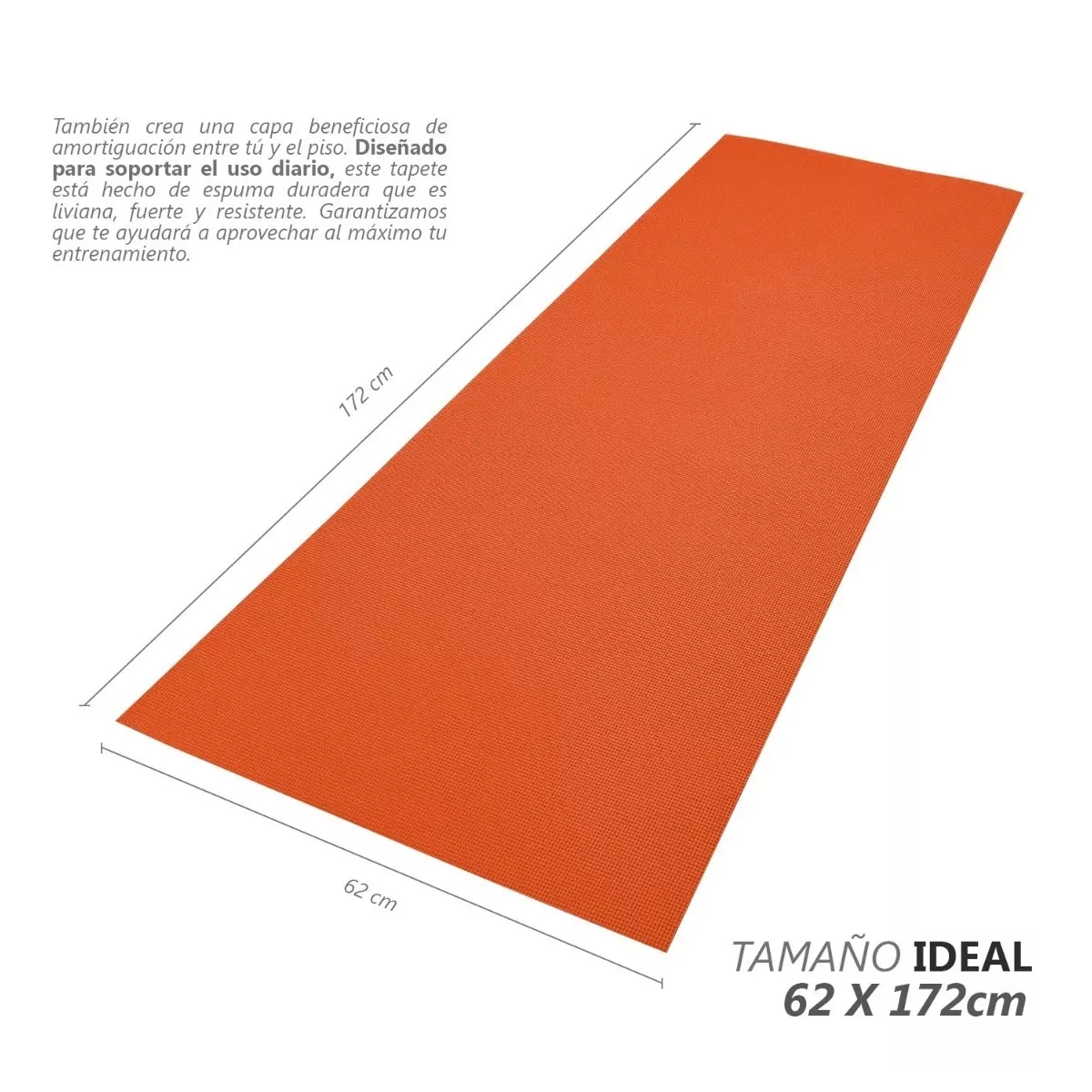 Foto 3 pulgar | Tapete de Yoga Eo Safe Imports Esi8112 color Naranja