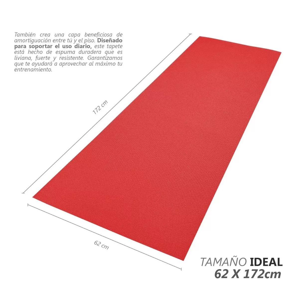 Foto 3 pulgar | Tapete para Yoga Eo Safe Imports Esi-8109 color Rojo