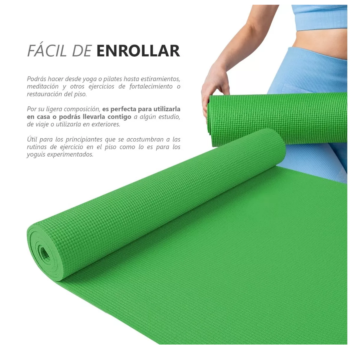 Foto 5 pulgar | Tapete de Yoga Eo Safe Imports Esi-8110 color Verde