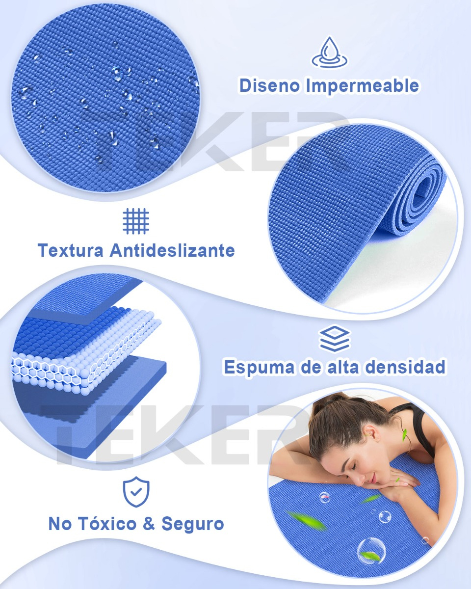 Foto 4 | Tapete para Yoga Hiteker Azul