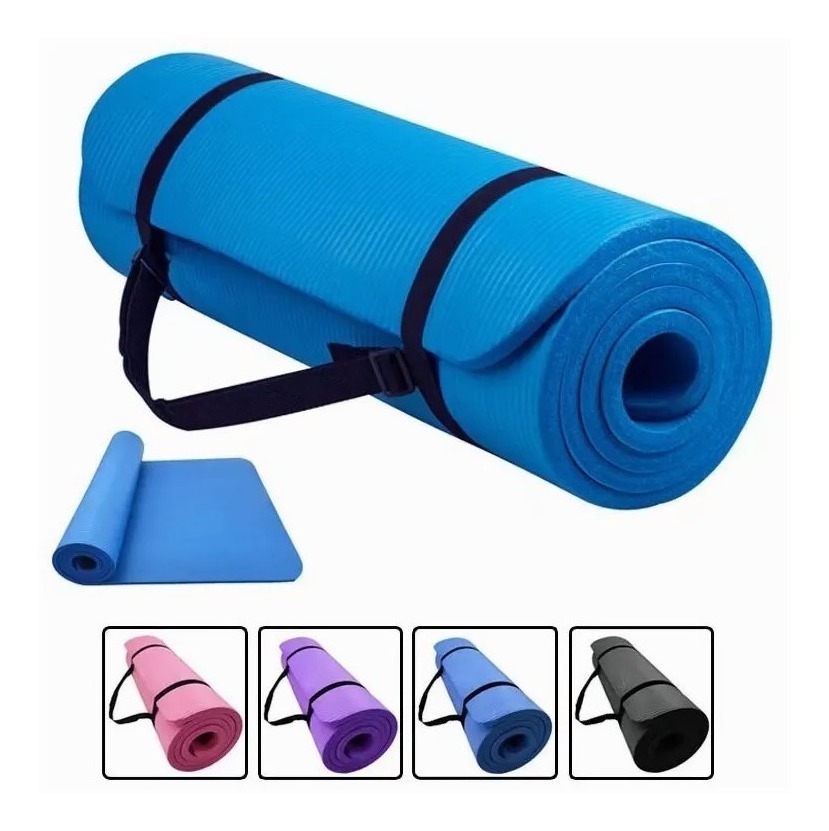 Foto 3 pulgar | Tapete para Yoga Grueso 10 mm con Bolsa Transportadora Negro